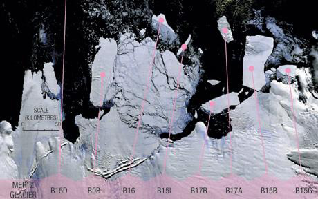 Giant iceberg heading for Australia %categort