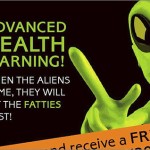 Gym advert warned ‘fatties’ would be eaten by aliens