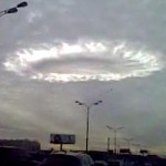 Halo cloud over moscow: UFO or natural beauty?