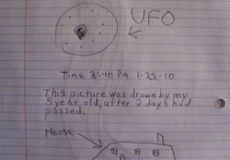 5-Year-old draws UFOs after sighting